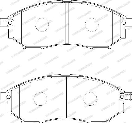 Wagner WBP23698A - Тормозные колодки, дисковые, комплект autospares.lv