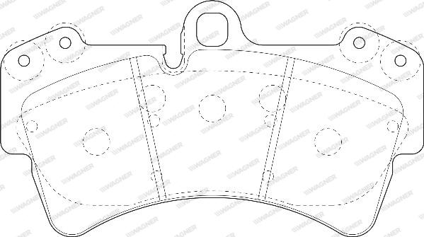 Wagner WBP23693A - Тормозные колодки, дисковые, комплект autospares.lv