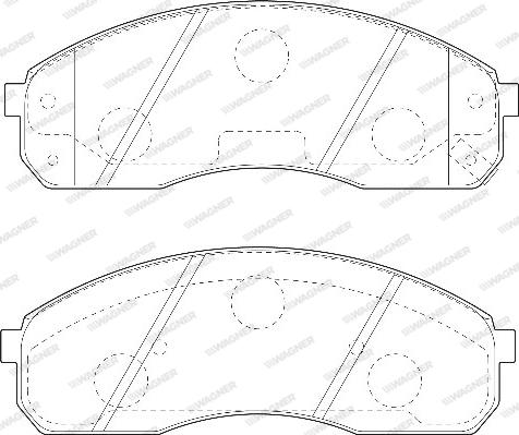 Wagner WBP23649A - Тормозные колодки, дисковые, комплект autospares.lv