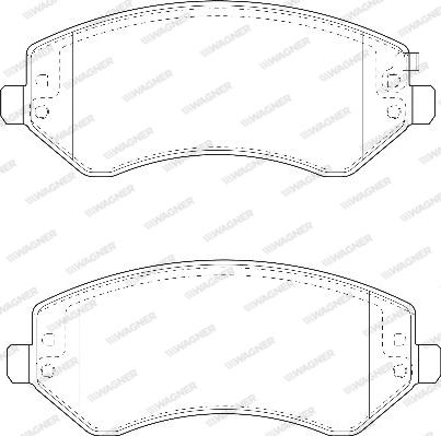 Wagner WBP23638A - Тормозные колодки, дисковые, комплект autospares.lv