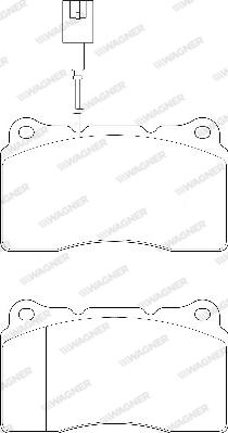 Wagner WBP23092A - Тормозные колодки, дисковые, комплект autospares.lv