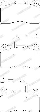 Wagner WBP23092B - Тормозные колодки, дисковые, комплект autospares.lv