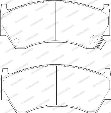 Wagner WBP23004A - Тормозные колодки, дисковые, комплект autospares.lv