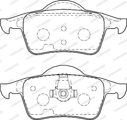 Wagner WBP23075A - Тормозные колодки, дисковые, комплект autospares.lv