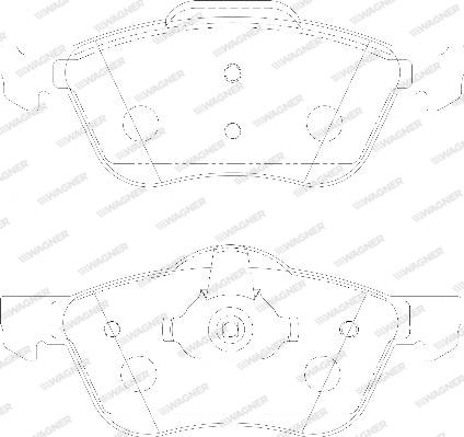 Wagner WBP23159A - Тормозные колодки, дисковые, комплект autospares.lv