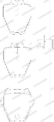 Wagner WBP23119A - Тормозные колодки, дисковые, комплект autospares.lv