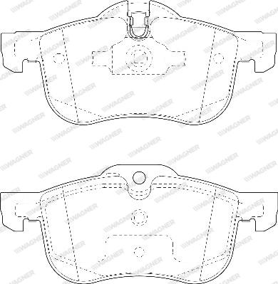 Wagner WBP23112A - Тормозные колодки, дисковые, комплект autospares.lv