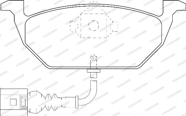 Wagner WBP23130A - Тормозные колодки, дисковые, комплект autospares.lv