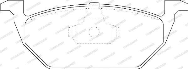 Wagner WBP23130B - Тормозные колодки, дисковые, комплект autospares.lv