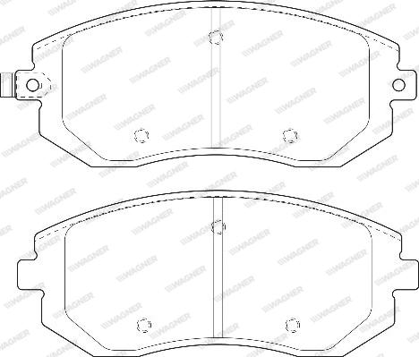 Wagner WBP23865A - Тормозные колодки, дисковые, комплект autospares.lv