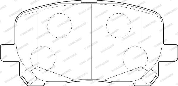 Wagner WBP23836A - Тормозные колодки, дисковые, комплект autospares.lv