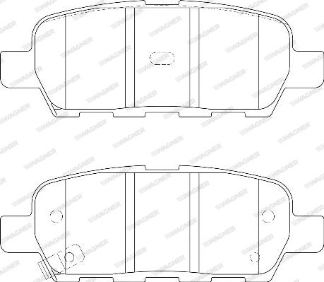 Wagner WBP23871A - Тормозные колодки, дисковые, комплект autospares.lv