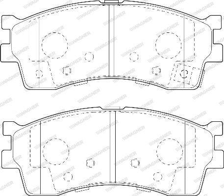 Wagner WBP23873A - Тормозные колодки, дисковые, комплект autospares.lv