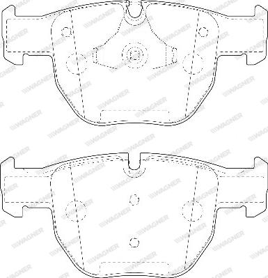 Wagner WBP23397A - Тормозные колодки, дисковые, комплект autospares.lv