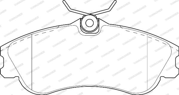 Wagner WBP23346A - Тормозные колодки, дисковые, комплект autospares.lv