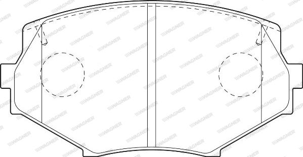 Wagner WBP23354A - Тормозные колодки, дисковые, комплект autospares.lv