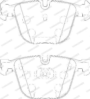 Wagner WBP23309A - Тормозные колодки, дисковые, комплект autospares.lv