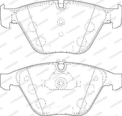 Wagner WBP23313A - Тормозные колодки, дисковые, комплект autospares.lv