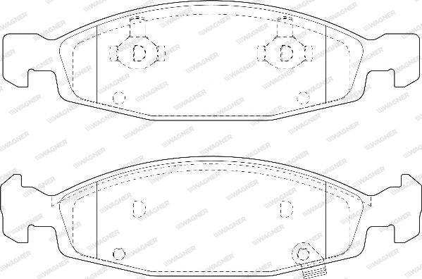 Wagner WBP23336A - Тормозные колодки, дисковые, комплект autospares.lv