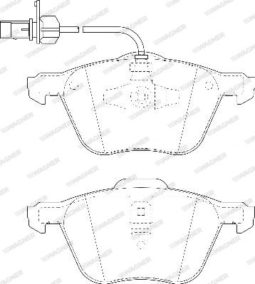 Wagner WBP23269B - Тормозные колодки, дисковые, комплект autospares.lv