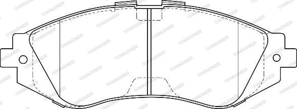 Wagner WBP23234B - Тормозные колодки, дисковые, комплект autospares.lv