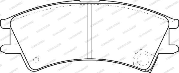 Wagner WBP23238A - Тормозные колодки, дисковые, комплект autospares.lv