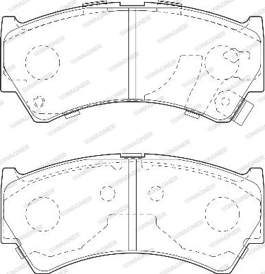 Wagner WBP23795A - Тормозные колодки, дисковые, комплект autospares.lv