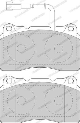 Wagner WBP23756A - Тормозные колодки, дисковые, комплект autospares.lv