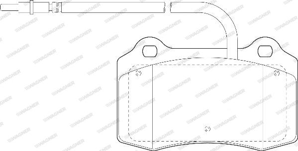 Wagner WBP23753A - Тормозные колодки, дисковые, комплект autospares.lv