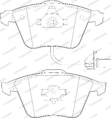 Wagner WBP23762A - Тормозные колодки, дисковые, комплект autospares.lv