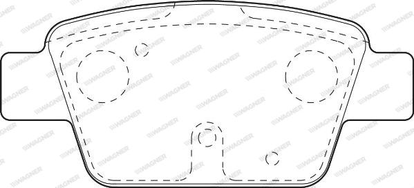 Wagner WBP23714A - Тормозные колодки, дисковые, комплект autospares.lv