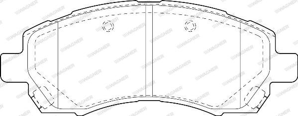 Wagner WBP23780A - Тормозные колодки, дисковые, комплект autospares.lv