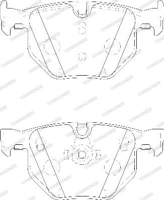 Wagner WBP23732A - Тормозные колодки, дисковые, комплект autospares.lv