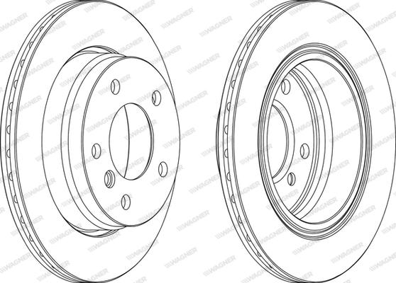 Wagner WGR0831-1 - Тормозной диск autospares.lv