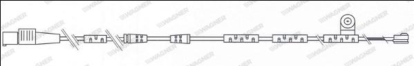 Wagner WWI353 - Сигнализатор, износ тормозных колодок autospares.lv