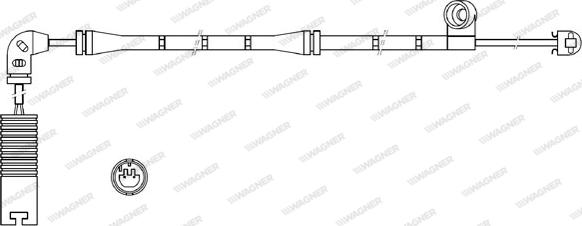 Wagner WWI319 - Сигнализатор, износ тормозных колодок autospares.lv