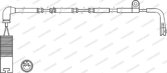 Wagner WWI315 - Сигнализатор, износ тормозных колодок autospares.lv