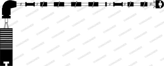 Wagner WWI295 - Сигнализатор, износ тормозных колодок autospares.lv