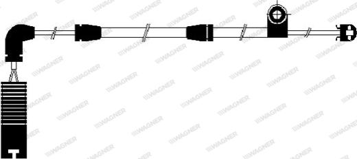 Wagner WWI292 - Сигнализатор, износ тормозных колодок autospares.lv