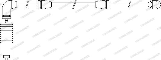 Wagner WWI283 - Сигнализатор, износ тормозных колодок autospares.lv