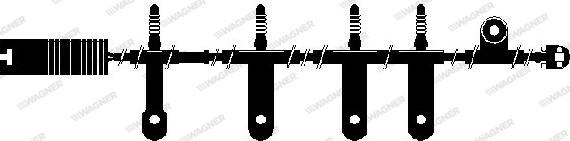 Wagner WWI271 - Сигнализатор, износ тормозных колодок autospares.lv