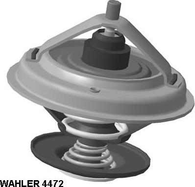 WAHLER 4472.83D - Термостат охлаждающей жидкости / корпус autospares.lv