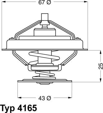 WAHLER 416579D - Термостат охлаждающей жидкости / корпус autospares.lv