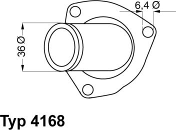 WAHLER 4168.92D - Термостат охлаждающей жидкости / корпус autospares.lv