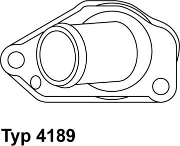 WAHLER 4189.87D - Термостат охлаждающей жидкости / корпус autospares.lv