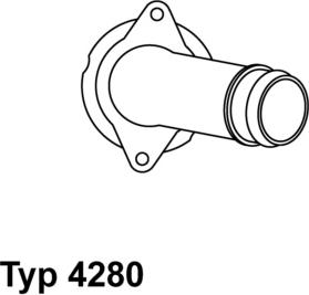 WAHLER 428085D - Термостат охлаждающей жидкости / корпус autospares.lv