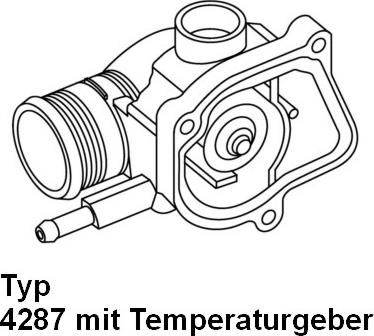WAHLER 428792D - Термостат охлаждающей жидкости / корпус autospares.lv