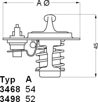 WAHLER 3498.88D - Термостат охлаждающей жидкости / корпус autospares.lv