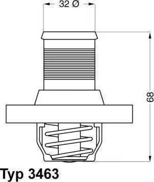 RIDER RD.1517648889 - Термостат охлаждающей жидкости / корпус autospares.lv
