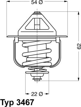 WAHLER 346785D - Термостат охлаждающей жидкости / корпус autospares.lv